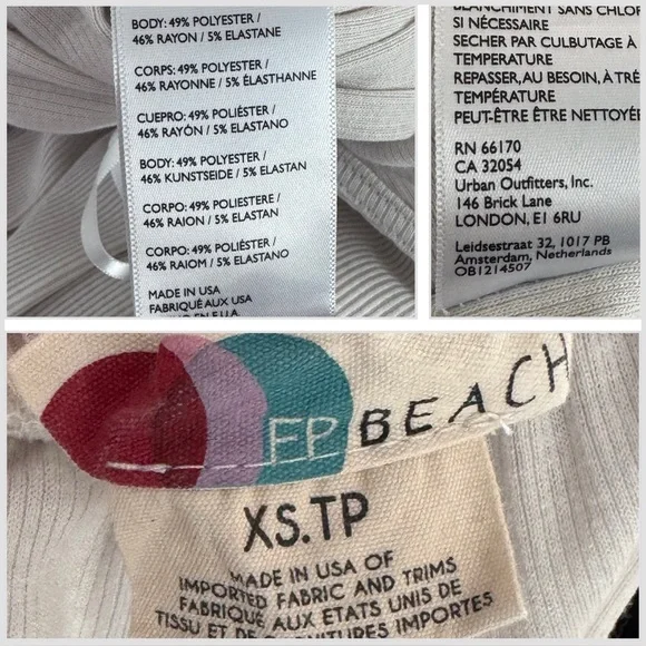 FREE PEOPLE FP BEACH Leigh Open Back One Piece Halter Wide Leg Jumpsuit Size XS - Picture 12 of 14